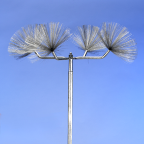 Stainless Steel Ultra-Sharp Point (Fuzzy Ball) Candelabra Air Terminals